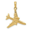 thumbnail image 3 of 14K Yellow Gold Charm Pendant Men'S 30 mm 23 3-D Jet, 3 of 5