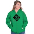 thumbnail image 4 of Never Doubt Proud Graduate Graduation Zip Up Hoodie Men's Women's Brisco Brands 2X, 4 of 6