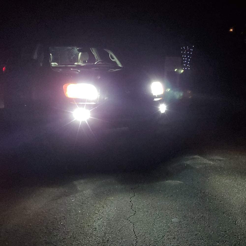 9006 LED Fog Light Bulbs for Toyota Yaris Tundra RAV4 Matrix Highlander Corolla Camry 4Runner,6000K White 3000LM,HB4 LED Fog Light DRL Bulbs fit for Cars,Trucks