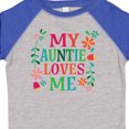 thumbnail image 4 of Inktastic My Auntie Loves Me Girls Girls Toddler T-Shirt, 4 of 5