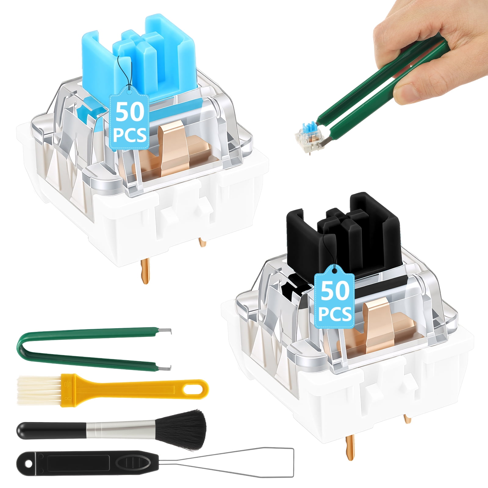 Ajazz Fruit Banana Switch, Pre-Lubed Tactile Switches for