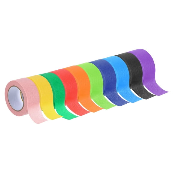Masking Tape 10 Colors Painters Tape Paper Tape [for Crafts DIY Walls Painting Decoration]- 1 Inch x 10 Yards/10 Rolls