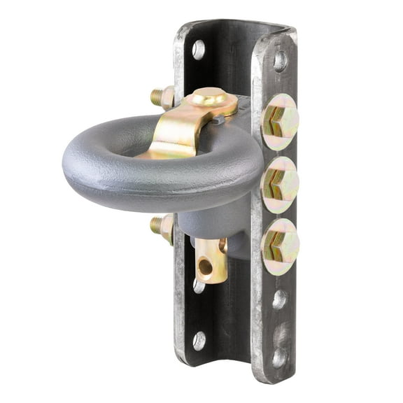 CURT 48641 SecureLatch Adjustable Lunette Ring with 11-3/4-Inch Channel 40,000 Pounds, 3-Inch ID