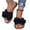 Black_042, variant on Domuza Women's Bow Knot Slides Open Toe Flat Sandals 2026 Summer Slip On Slippers Beige 7(EU-38)