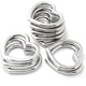 thumbnail image 1 of Nvzi 10 piezas de hebilla de anillo de metal artesanal en forma de corazón para cinturones, bolsos, correas, zapatos, color plateado, 1 of 5
