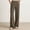 Gray, variant on Ladies' Solid Color Casual Elastic High Waisted Straight Leg Pants With A Hanging Feeling Long And Wide Legs L