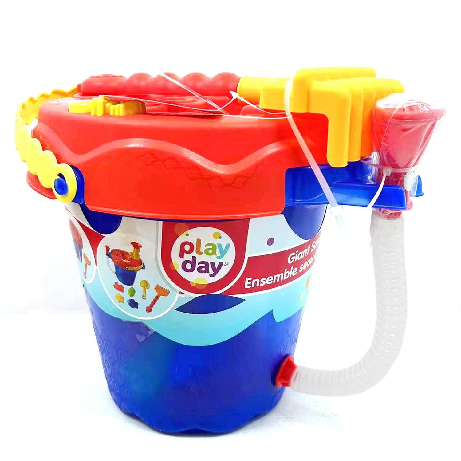 Ensemble de 10 jouets de plage Play Day et seau