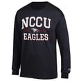 thumbnail image 2 of Men's Champion Black North Carolina Central Eagles Jersey Est. Date Long Sleeve T-Shirt, 2 of 3