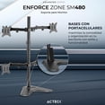 thumbnail image 4 of Soporte Articulado para Cuatro Monitores ENFORCE ZONE-B SM445 Hasta 32 pulgadas Inclinación y Giro Ajustable Base para Teléfono AC-939669, 4 of 6