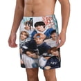 thumbnail image 2 of Stray Kids Men's Swim Trunks Quick Dry Beach Board Shorts with Pockets Mesh Lining Bathing Suits, 2 of 7