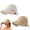 Beige+khaki, variant on 2/4 Pack Women's Wide Brim Sun Visor Hat, UPF 50+ Open Top UV Protection Cap for Ponytails Golf Beach Outdoor