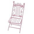 thumbnail image 4 of 1:12 mesa sil muebles conjunto miniaturas Mini juego de mesa de jardín accesorio de hierro forjado manualidades decoración ornamento Silla Rosa Hugo juguetes de escritorio en miniatura, 4 of 7
