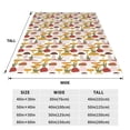 thumbnail image 3 of Pofeuu Mushroom Print Ultra-Soft Micro Fleece Blanket,for Bed Or Sofa,All Season Throw Blankets Flannel Blanket-50"x40", 3 of 7