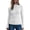 White, variant on cocolona Womens Mock Neck Thin Sweater Solid Color Flare Sleeve Trendy Slim Basic Layer Sweater Ribbed Knit Fall Tops