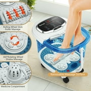 Costway Portable Foot Spa Bath Motorized Massager Electric Feet Salon Tub w/Shower Timer