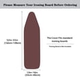 thumbnail image 5 of HELLHERO 15"x54" Ironing Board Cover Elastic Edge Replacement Accessories 3 Fasteners Table Top Ironing Board Cover for Mom Wife Gifts Solid Burgundy, 5 of 5