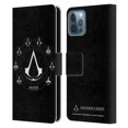 thumbnail image 1 of Head Case Designs Officially Licensed Assassin's Creed Legacy Logo Crests Leather Book Wallet Case Cover Compatible with Apple iPhone 12 / iPhone 12 Pro, 1 of 6