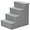 Grey, variant on PawHut Pet Stairs, Dog Steps with Non-Slip Carpet for High Bed Natural Wood