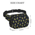 thumbnail image 4 of Fotbe Avocado Cangurera Cuadrada con Estampado de Doble Capa, Bolsa de Cintura Ajustable Mini para Hombres y Mujeres, 4 of 9