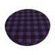 thumbnail image 1 of Disketp Purple Black Plaid Funda Redonda para Taburete, Funda de Cojín para Silla de Bar Suave y Elástica-13 inch, 1 of 7
