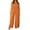 Orange, variant on Summer Boho Overalls for Women 2025 Turtleneck Loose Casual Sleeveless Solid Color Plus Size Baggy Stretchy Rompers Jumpers with Pockets