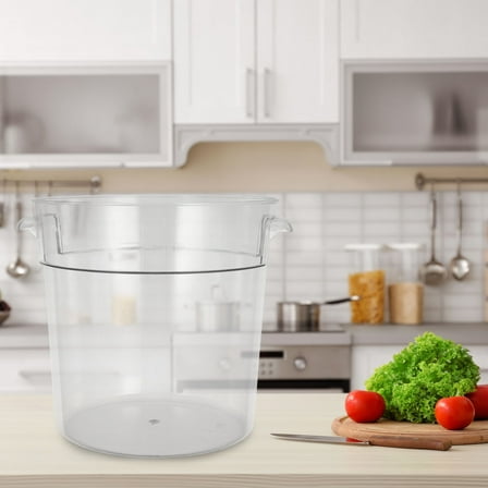 HEATSHAKING Multipurpose Transparent PP Bucket for Water Storage and Car Washing 1Pcs