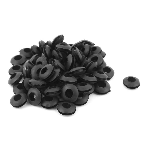 70pcs Black Rubber Grommet Hole Plug Electrical Cable Wire Gasket