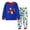 czb# Blue-h304, variant on CUZIBR Boys Outfits Crewneck Toddler Baby Funny Graphic Pajamas Kids 2 Piece Pj'S Long Sleeve Dinosaur Sleepwear Clothes Sets,Blue-h,5-6 Years