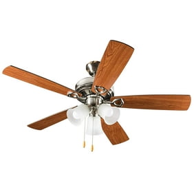 Brookhurst 52 In Indoor White Ceiling Fan With Light Kit Yg268 Wh