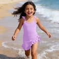 thumbnail image 3 of Kids Swimsuits Swimsuit With Shorts Two Piece Toddler Bathing Suit Girls Bikini Size 5-6 Years, 3 of 8