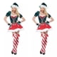 thumbnail image 2 of Disfraz de Navidad para mujer Cosplay Vestido festivo de rendimiento verde Fridja  qw388, 2 of 4