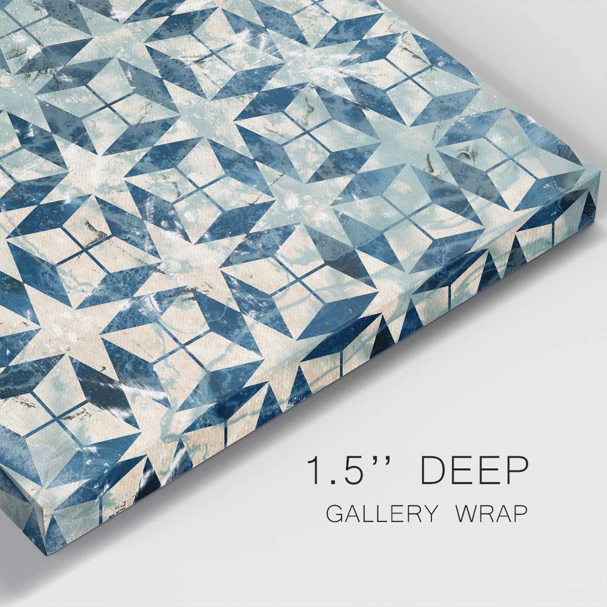 Wexford Home Tile-Dye II-Premium Gallery Wrapped Canvas, 32" x 32" - Ready to Hang