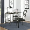 OakvillePark Rory Writing Desk and Chair Set, Black