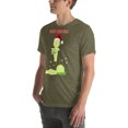 thumbnail image 4 of Smiski Christmas T-Shirt | Funny Sleeping Smiski Holiday Tee, Cute Kawaii Christmas Gift  (Heather Olive, 2XL), 4 of 6