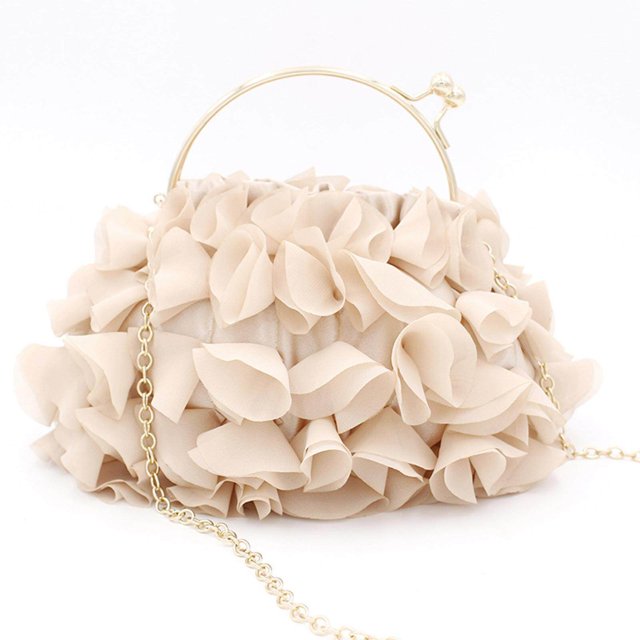 pitrice Sac à Main en Satin pour Mariage Cocktail Soirée Sac à Bandoulière