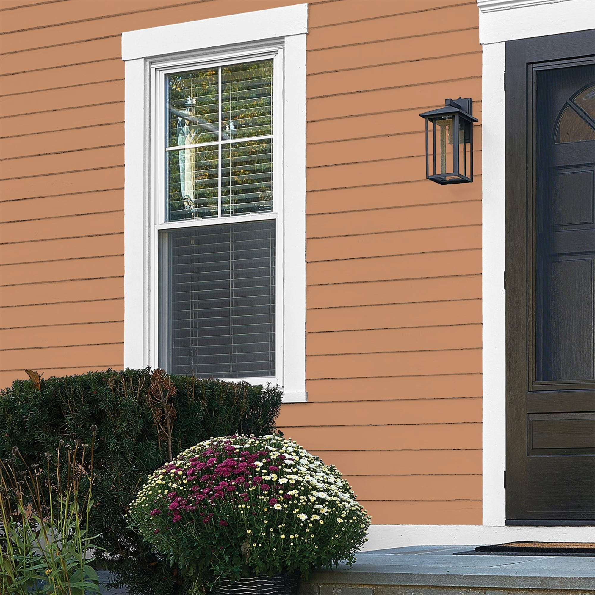 Glidden Fundamentals Hitching Post / Orange, Flat Exterior Paint, 1 Gallon