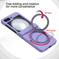 thumbnail image 2 of Decase for Samsung Galaxy Z Flip5 5G Compatible with MagSafe Case,Built-in Magnetic Ring Holder Stand,with Hinge Protector,Rugged Shockproof Anti-Scratch Slim Drop Proof Case Cover,Purple, 2 of 7