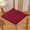 Red*2, variant on GYTY Set of 2 High Density Sponge Chair Mat, Practical Chair Cushions with Fixing Ties, Comfortable Square Seat Pads for Kitchen Dining Living Room Office Chair, Easy to Clean
