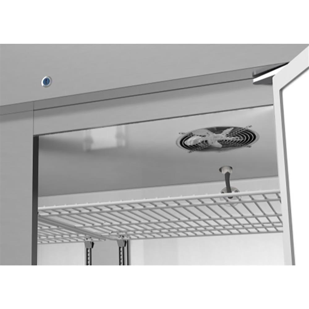 Koolmore 82" 3 Door Stainless Steel Upright Reach-In Freezer in Silver