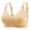 Beige, variant on Women's Casual Adjustable Bra Breathable, No Steel Ring, Lace Stitching, Nylon Material, Multiple Sizes (S XXXL)