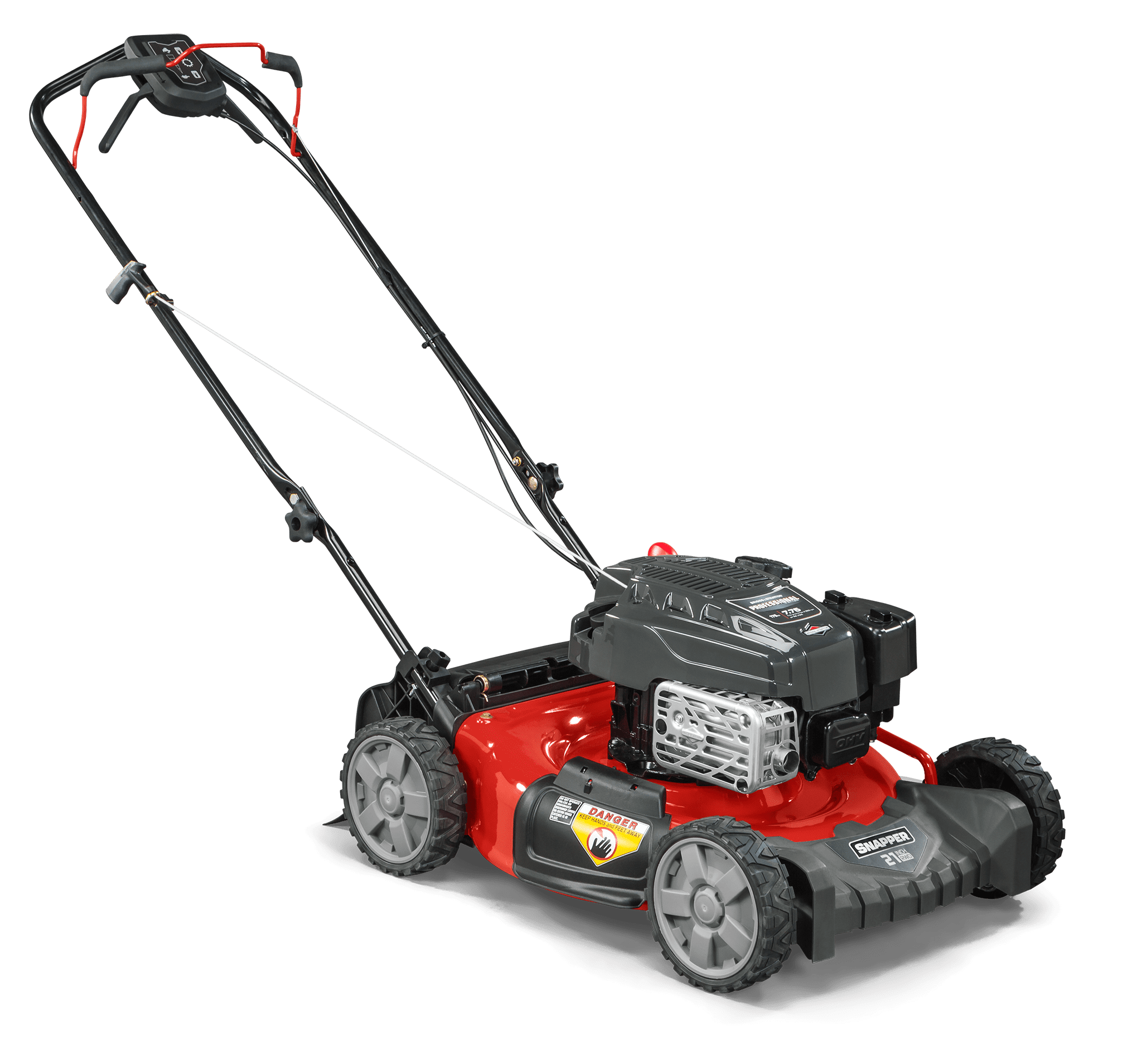 Snapper 21 Gas Self Propelled Rear Wheel Drive Lawn Mower with Briggs and Stratton Engine Side Discharge Mulching Rear Bag Walmart