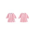 thumbnail image 2 of RUINIXCW Toddler Girl Orange Halloween Dress with Pumpkin  Ghost Applique Long Sleeve Swing Dress for Trick or Treat Party, 2 of 8