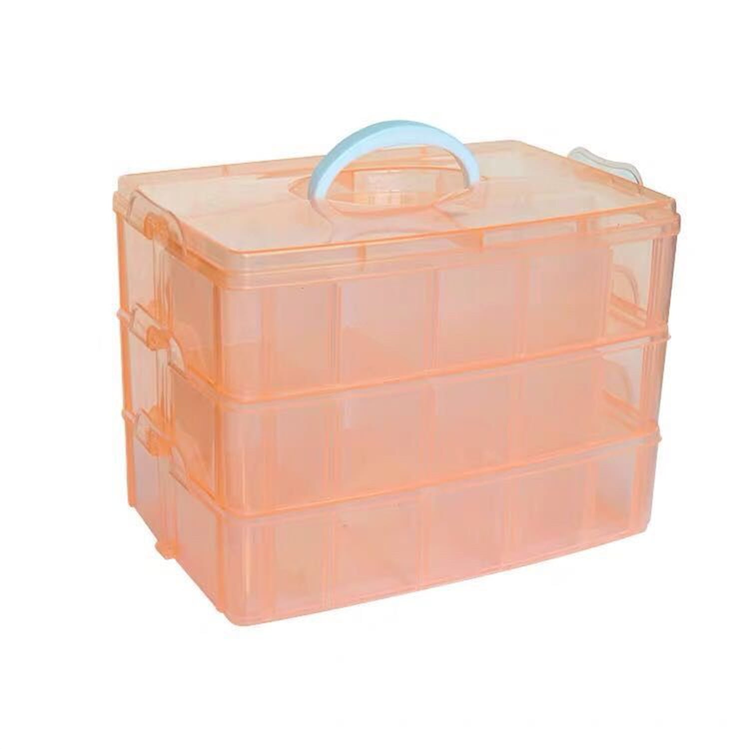 3 Tier Stackable Storage Containers with Adjustable Compartments for B –  Reliable Store