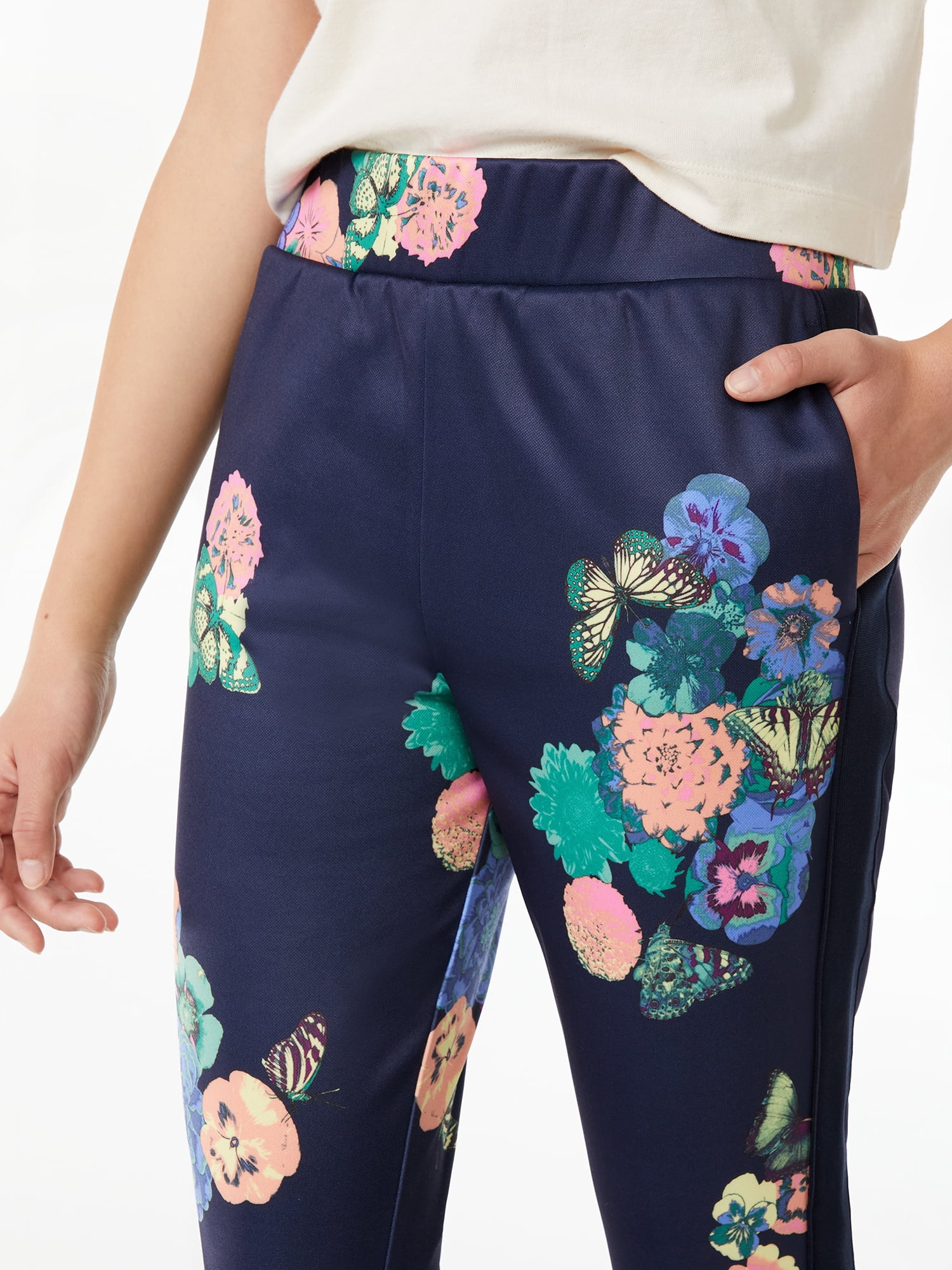 Free Assembly Girls Long Track Pants, Sizes 4-18