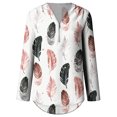 thumbnail image 3 of Pompotops Chemise Ample à Manches Longues pour Femmes avec Fermeture Éclair en Solde, 3 of 4