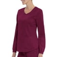 thumbnail image 3 of Scrubstar Women's Core Essentials Mechanical Stretch Long Sleeve V-Neck Scrub Top WD844, 3 of 6