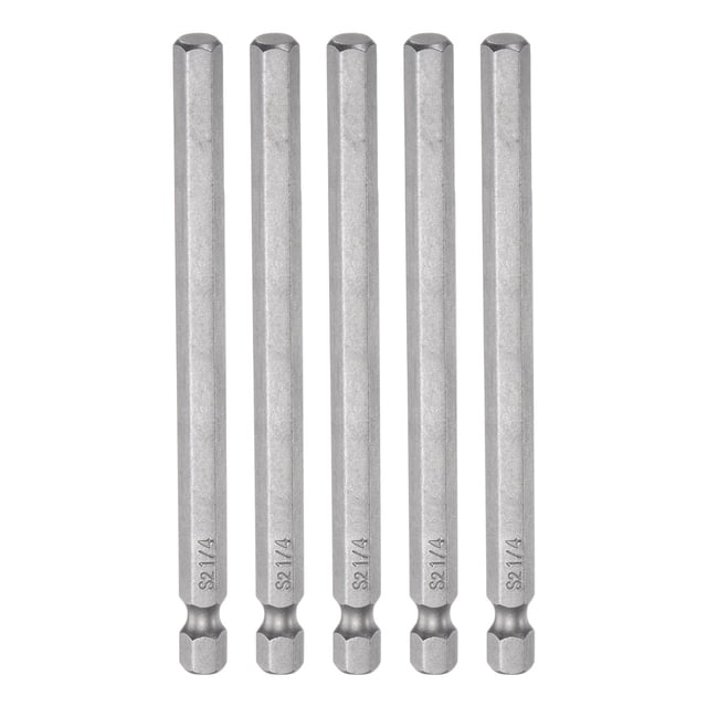 Destornillador hexagonal Unique Bargains 5uds 1/4' SAE 1/4' Magnético S2 acero