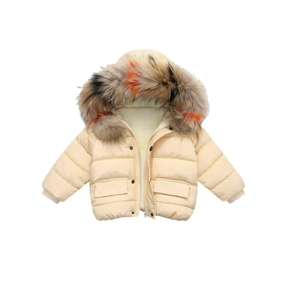 Toddler Winter Coat,Baby Girls Puffer Coat with Hoods Thicken Windproof Zipper Warm Outwear for Baby Boys Toddler Winter Jacket Baby Winter Clothes