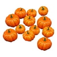 thumbnail image 4 of 12 Uds. de calabazas de Halloween para , modelo vegetal, adorno para Festival, apilable, realista, tamaños surtidos para decoración al aire Estilo B, 4 of 8