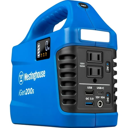 Westinghouse 194Wh Portable Power Station Push Button Starter Solar Generator, Short Circuit Protection
